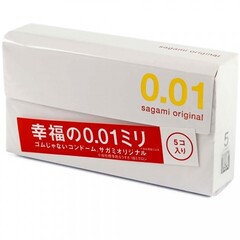 Презервативы полиуретановые Sagami Original 0.01, 5 шт.