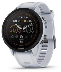 Умные часы Garmin Forerunner 955 Solar Wi-Fi, белый камень (010-02638-21)