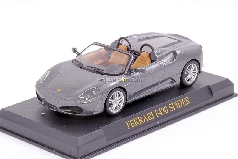 MODEL CARS Ferrari F430 Spider gray 1:43 Eaglemoss Ferrari
