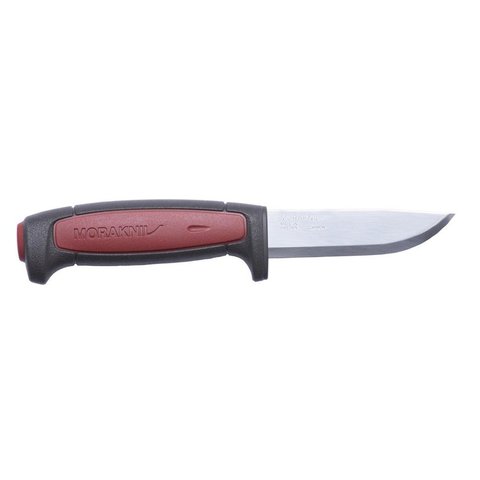 Нож Morakniv Pro C стальной разделочный, лезвие: 91 mm, прямая заточка, бордовый/черный (12243)