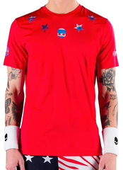 Футболка теннисная Hydrogen Star Tech Tee Man - red/blue