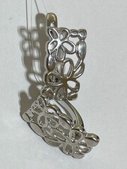 Ромашки (серьги из серебра)