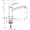 Смеситель для кухни с V-образным изливом Hansgrohe Focus 31806800