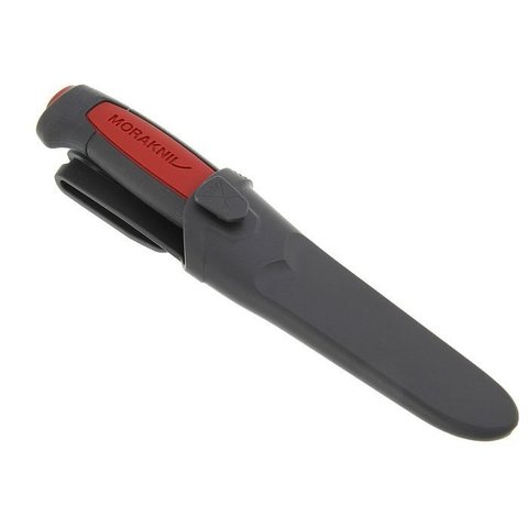 Нож Morakniv Pro C стальной разделочный, лезвие: 91 mm, прямая заточка, бордовый/черный (12243)