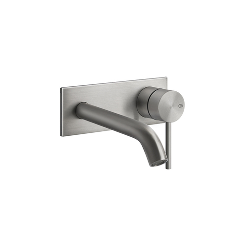 Gessi 316 Встраиваемый смеситель с изливом 147мм (внешние части), цвет: steel brushed 54088#239