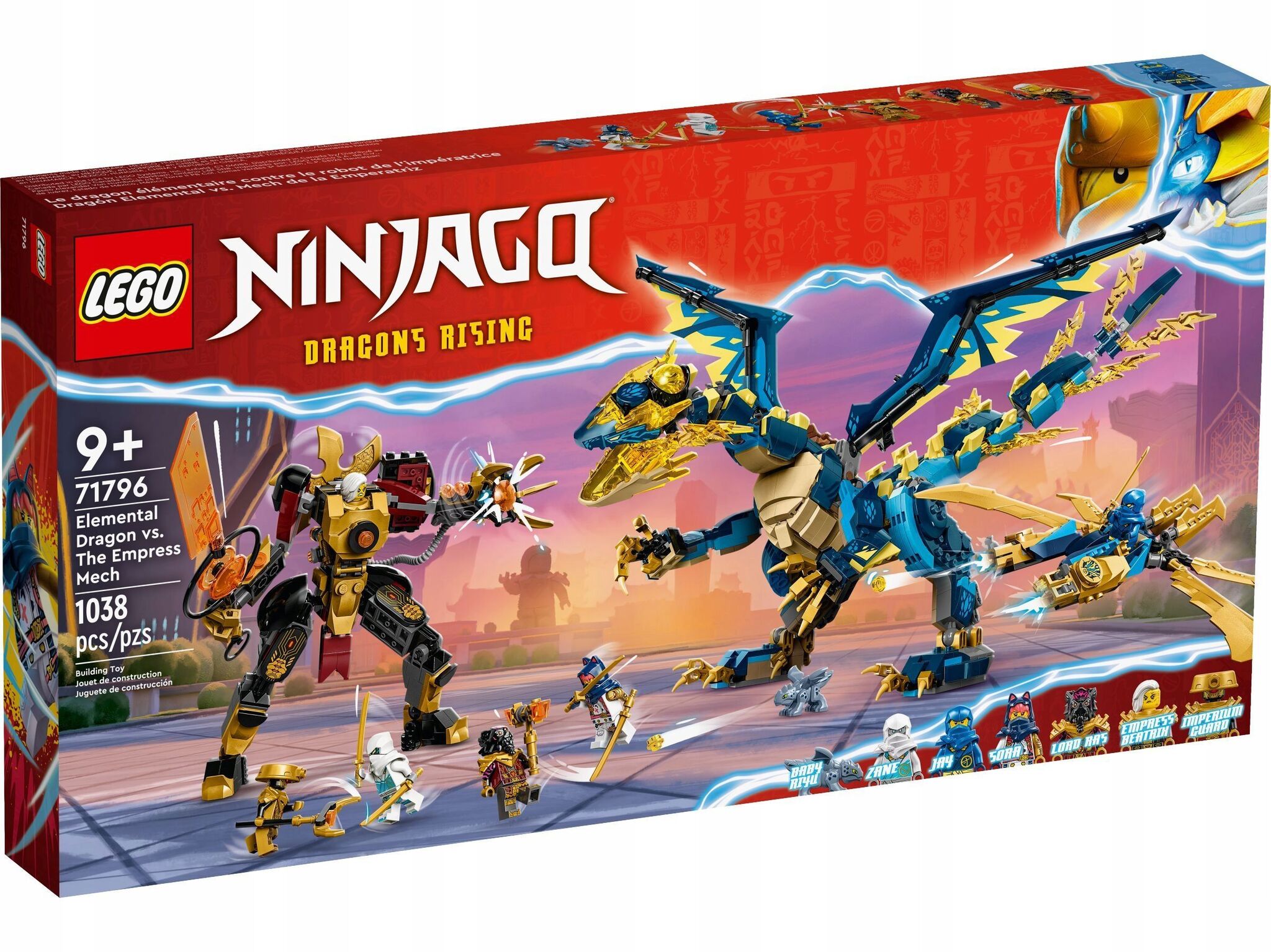 Конструктор LEGO Ninjago Элементальный дракон против робота