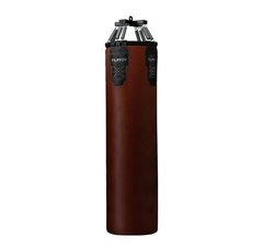 Боксёрский мешок FILIPPOV Ø40 кожа 180см/40см/78-80кг, коричневый