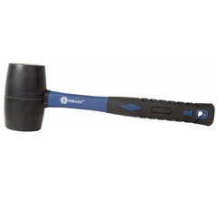 Киянка КОБАЛЬТ 680 г (70 мм), черная резина, фибергласовая рукоятка (241-055)