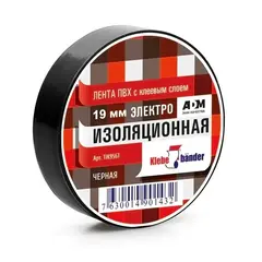 Изолента ПВХ TIK906T 19 х 20 черная Klebebander/200/8