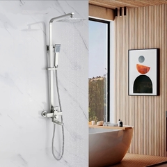 Штанга с тропическим душем и лейкой материал нержавеющая сталь Accoona A83201