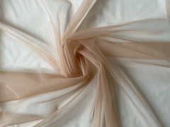 Сетка слабо-эластичная телесная с эффектом голого тела (эластичный фатин)