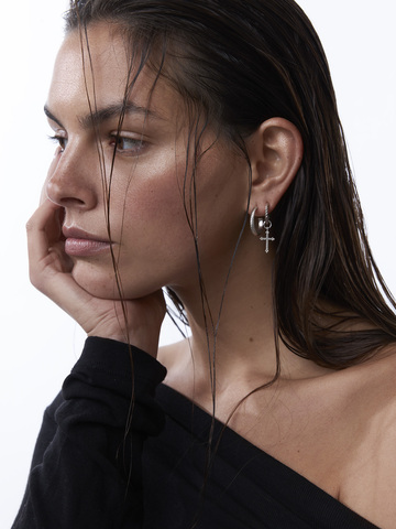 Подвеска для серьги CHRISTIAN CROSS серебро