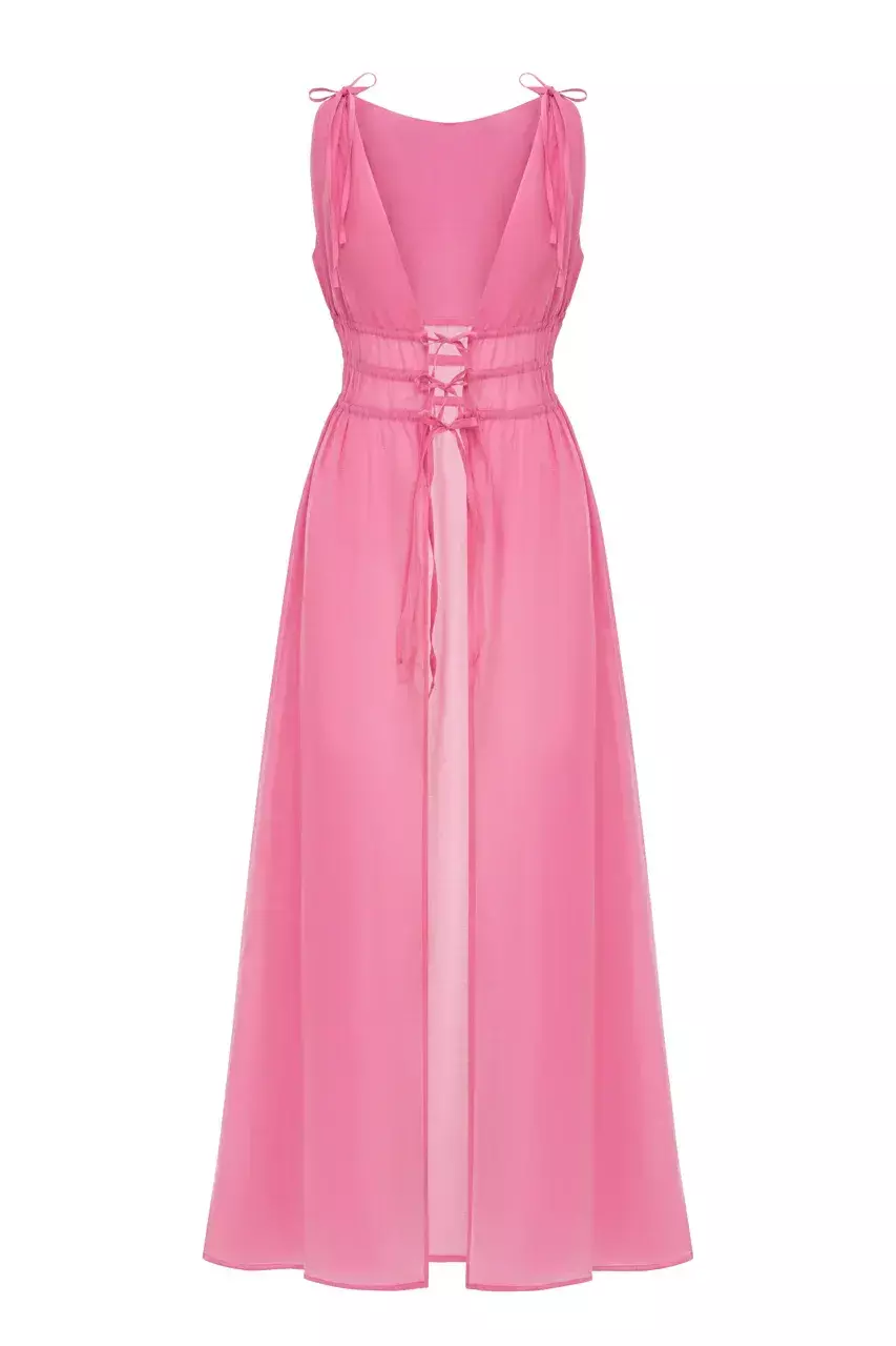 Розовая туника из хлопка