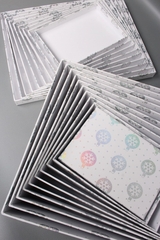 Коробка одиночная, Прямоугольник, НГ Игрушки серебро, 31*23.5*13.5 см