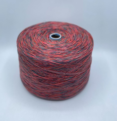 Авторская смотка (пр.Италия) 257м/100гр, Шерсть/Полиамид/Вискоза/Кашемир/Остальные волокна/Хлопок, цвет-Жар-птица , арт.36486