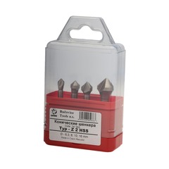 Набор зенковок 90° 6,3-16мм 3z HSS 4шт Bucovice(CzTool) 741802