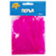 Перья Ярко-розовые, 10 см, 30 шт.