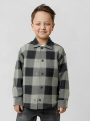 рубашка  для мальчика  КР 302538/хаки 6206 Н015.1 к592