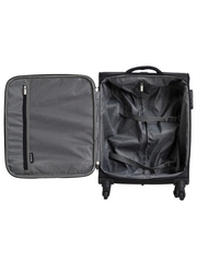 Чемодан Redmond тканевый облегченный ручная кладь Коричневый 55х20х39 см без расширения