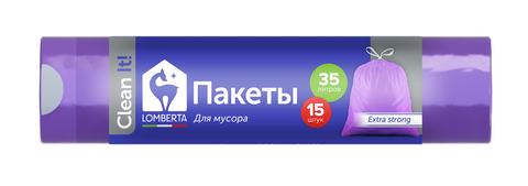 Lostam пакеты для мусора с завязками 35л