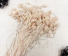 Микропломба, биркодержатели пломба пластик, р. 18 см, светлый персик