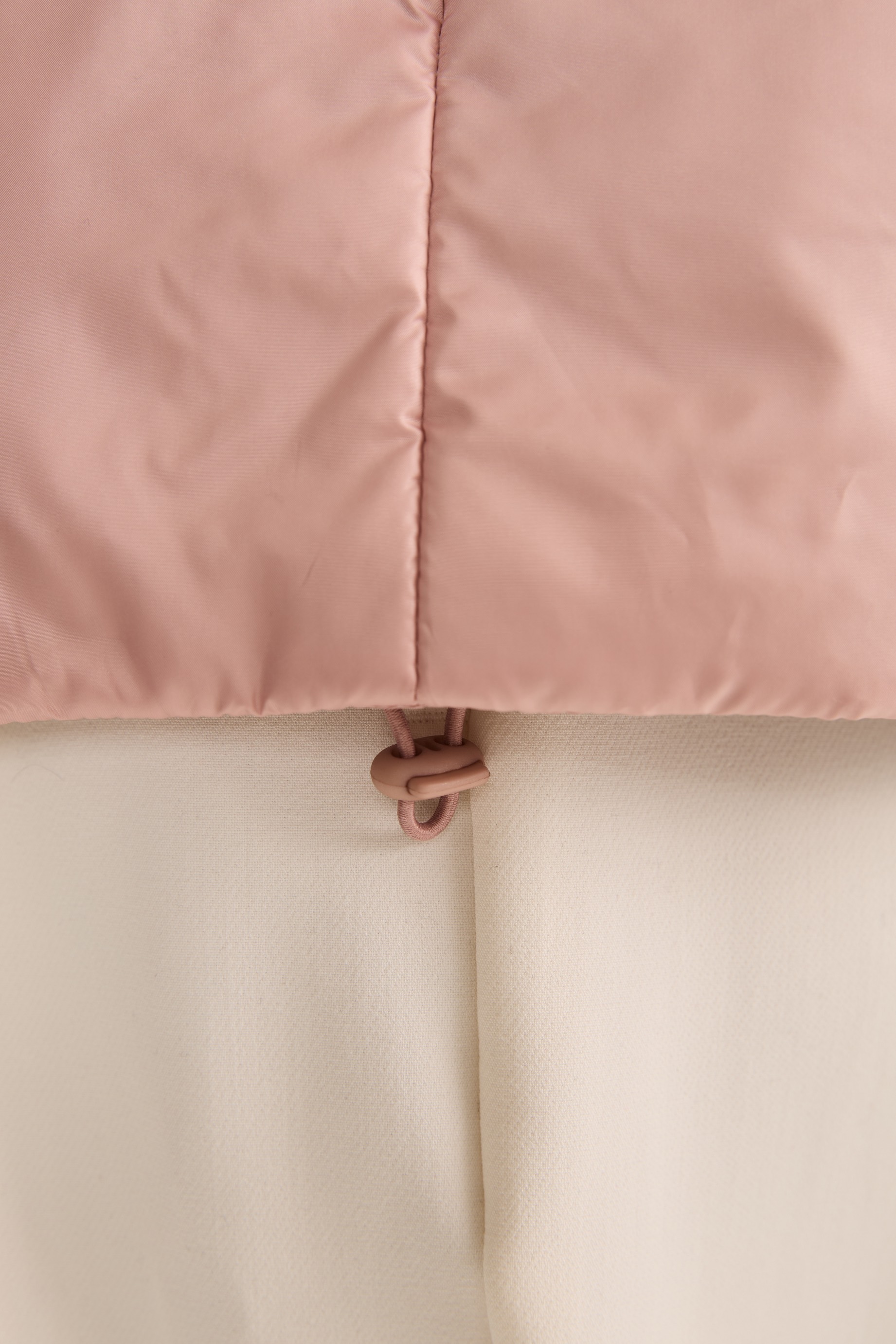 Куртка стеганая короткая, пудра