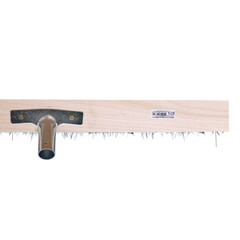 Щетка тротуарная деревянная 600х55мм, 5-ти рядная, металлическая тулейка, без черенка (Россия) 60-2-114