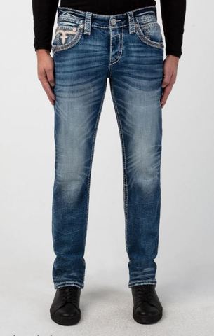 Rock Revival | Джинсы мужские COPEN BLUE J202 STRAIGHT RP3510J202 перед