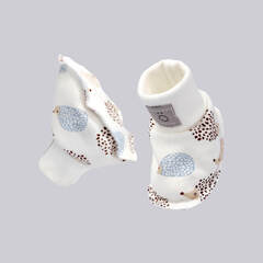 Пинетки Mjölk Ёжики на экрю