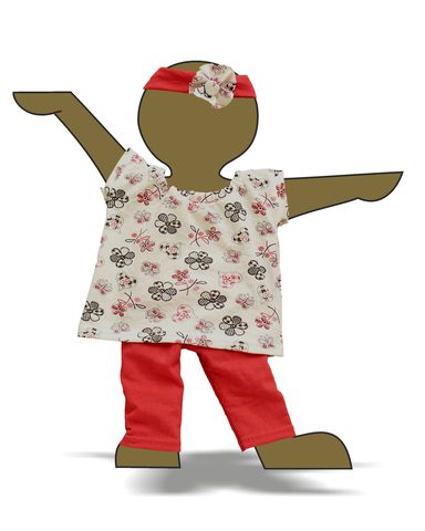 Трикотажный костюм - Демонстрационный образец. Одежда для кукол, пупсов и мягких игрушек.