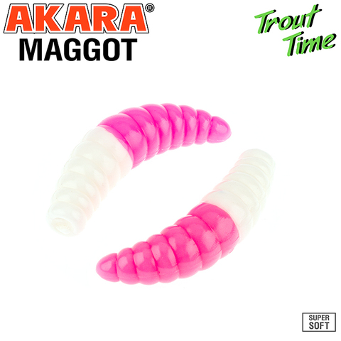 Силиконовая приманка Akara Trout Time MAGGOT 1,6 Cheese 457 (10 шт.)
