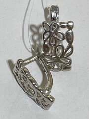 Ромашки (серьги из серебра)