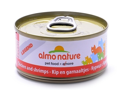 Консервы (банка) Almo Nature Legend Adult Cat Chicken&Shrimps