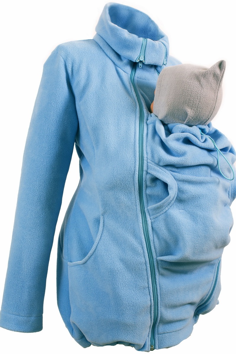 Слингокуртка для беременных 00901 голубой