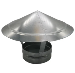 Зонт крышный, серия RUG, для круглых воздуховодов, D125, оцинкованная сталь