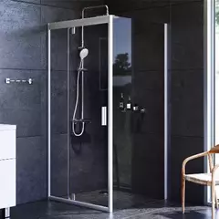 Душевое ограждение 90x90, прозрачное стекло без поддона, AM.PM Gem - W90G-404-090MT