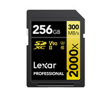 Карта памяти Lexar Professional 2000x Gold SDXC 256GB UHS-II U3 V90, R/W 300/260 МБ/с