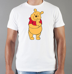 Футболка с принтом мультфильма Винни-Пух (Winnie the Pooh) белая 008