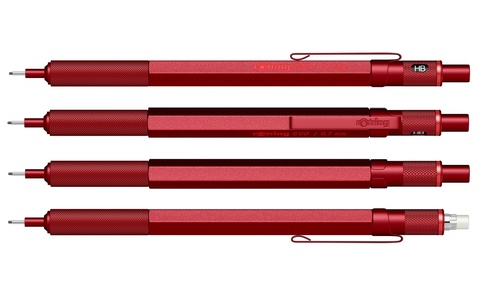 Карандаш механический Rotring 600 Metal Red, 0,7 mm (2114265)