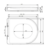 TOTO MH Сиденье 398x477x59мм, для унитазов CW161Y, CW162Y, CW163Y, цвет: белый VC10047NN