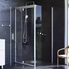 Душевое ограждение 90x90, прозрачное стекло без поддона, AM.PM Gem - W90G-404-090MT