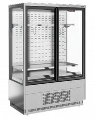 Витрина холодильная Carboma Cube Flesh 2 FC20-07 VV 1,0-1 STANDARD фронт X7 (версия 2.0) (0430)