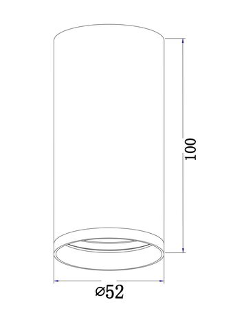 Накладной светильник Maytoni Focus S C052CL-01B