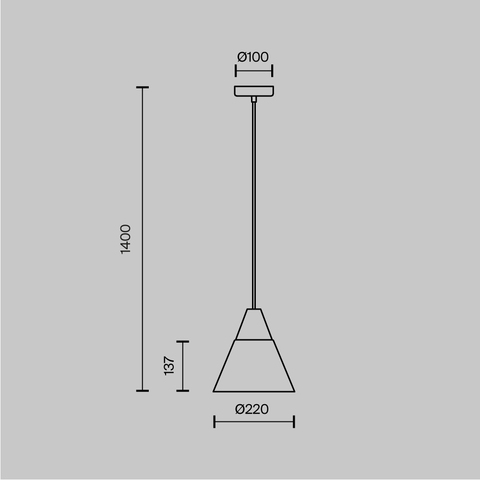 Подвесной светильник Maytoni Bicones P359-PL-01-W