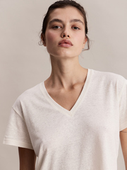 Футболка Jil T-shirt Ivory in Hemp