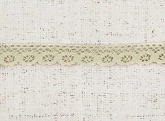 Кружево хлопковое/Тесьма вязаная рис. 01.28.032, ш. 2,5 см, кремовый
