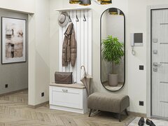 Прихожая Стиль-01 White Silk Белый