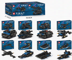 Конструктор Военный Броневик, 8 видов, 92-98дет, в уп 8шт. Цена за шт.