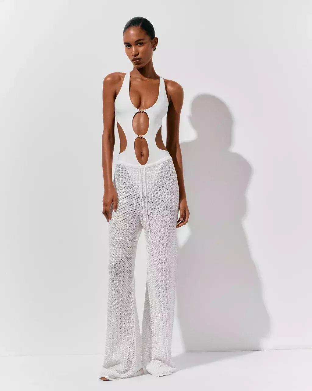 Брюки Crochet, Белые