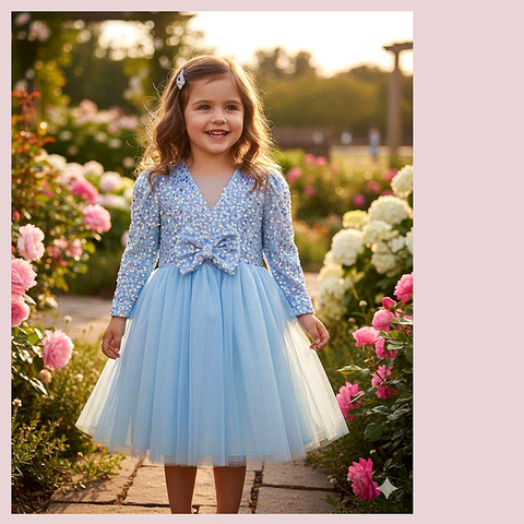 Платье нарядное д (5-8) 251111-LR5029